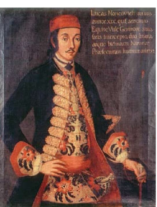 Portret Luke Nonkovića koji je naslikao Filippo Naldi 1752. godine